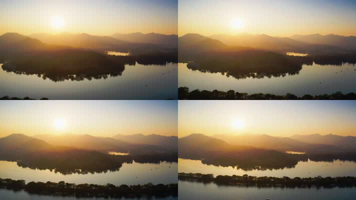 杭州西湖_V1-0010西湖的金色夕阳