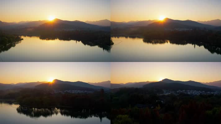 杭州西湖_V1-0016西湖的金色夕阳