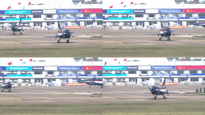 4K超稳：中国航展八一表演队歼10战斗机