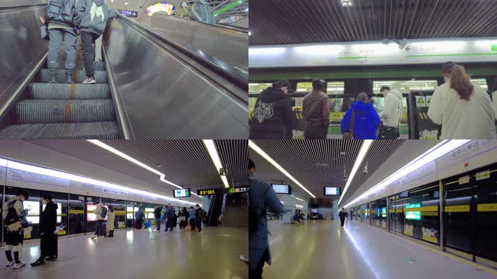 上海城市地铁乘客人流