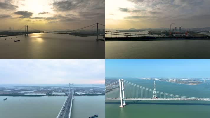 广州南沙大桥航拍