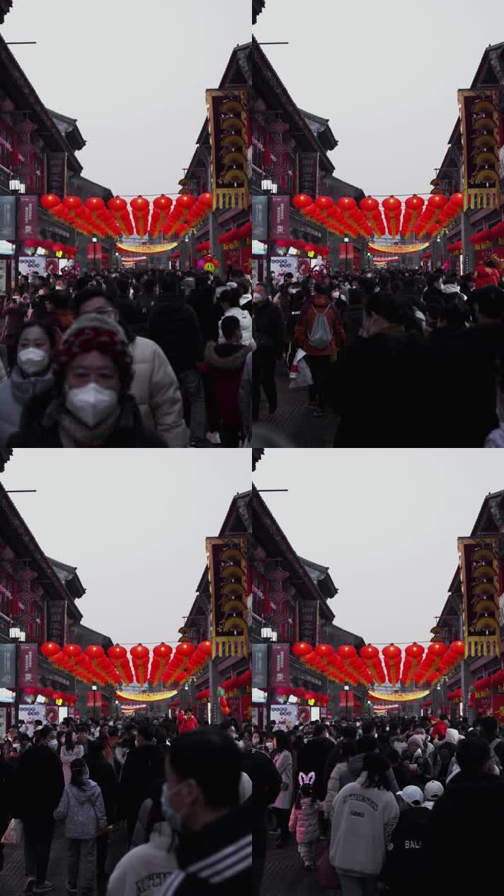 guwenhuajie_03传统节日元宵节红灯笼天津古文化街庙会人群