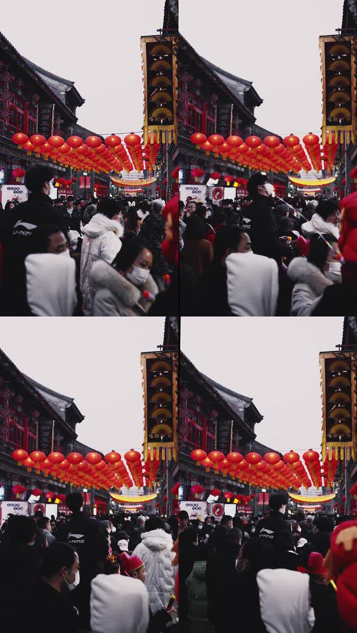 guwenhuajie_02传统节日元宵节红灯笼天津古文化街庙会人群