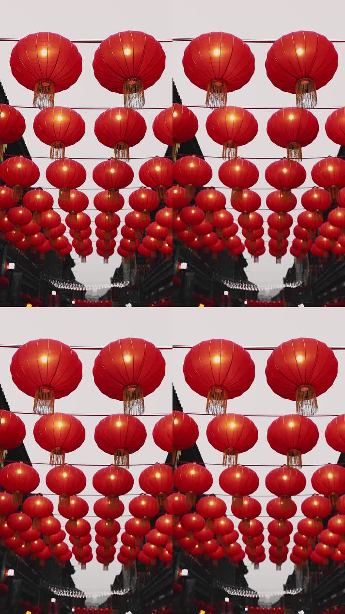 guwenhuajie_01传统节日元宵节红灯笼天津古文化街庙会人群