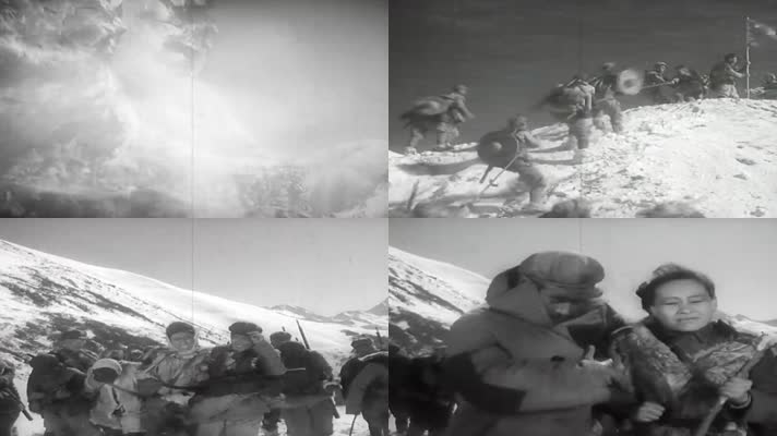 30年代红军长征-爬雪山