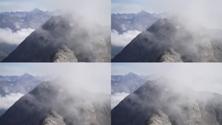 山顶云雾