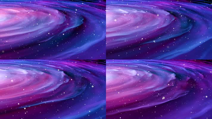 宇宙星云 银河星系星星  紫色魔幻星云旋