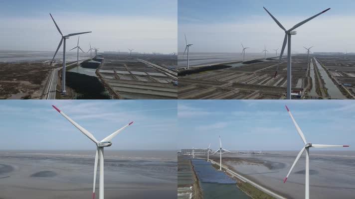 环保清洁能源：沿海风电场 
