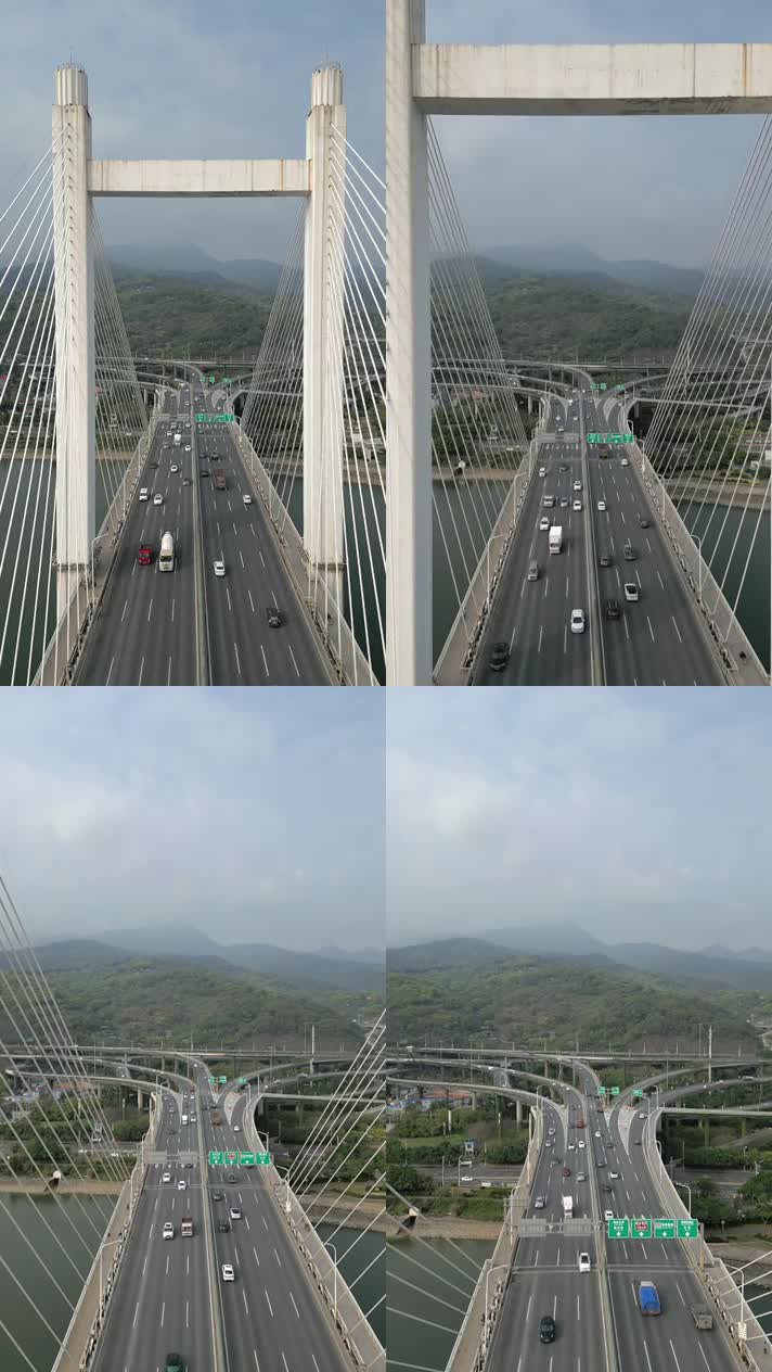 福州魁浦大桥穿越竖幅高清