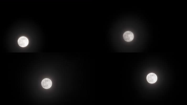 月亮移动延时实拍镜头