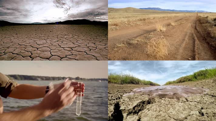 龟裂土地旱灾节约用水保护水源