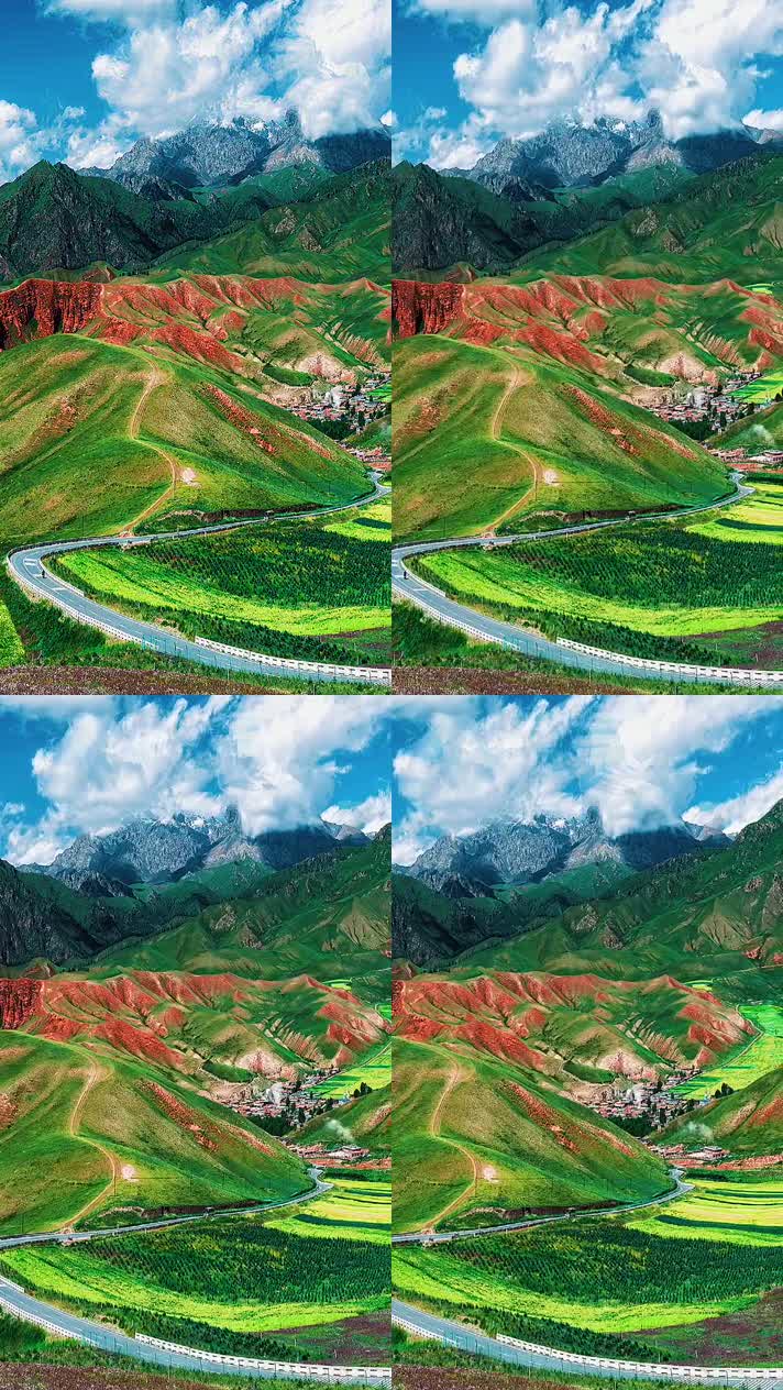 竖版手机视频自然风景 (241)手机竖版自然风景山洞乡村美景