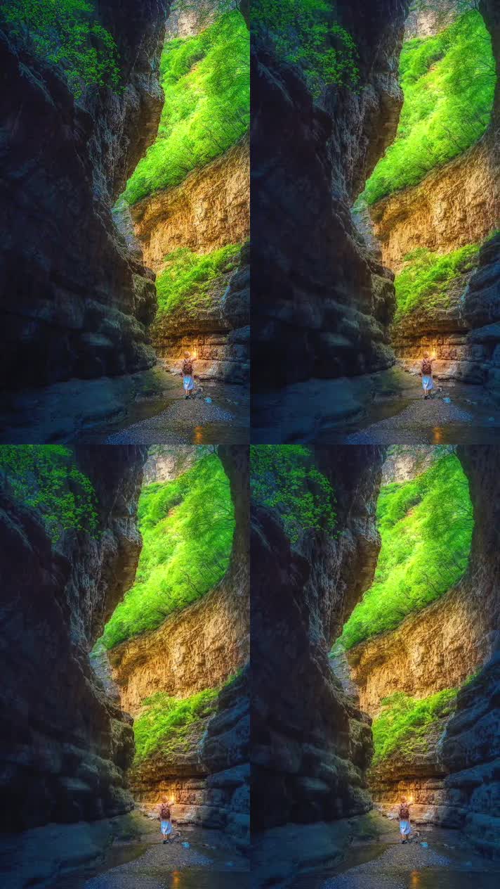 竖版手机视频自然风景 (159)手机竖版自然风景山洞乡村美景