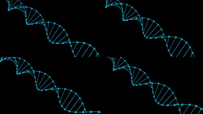 DNA医学研究或生物体遗传学3D