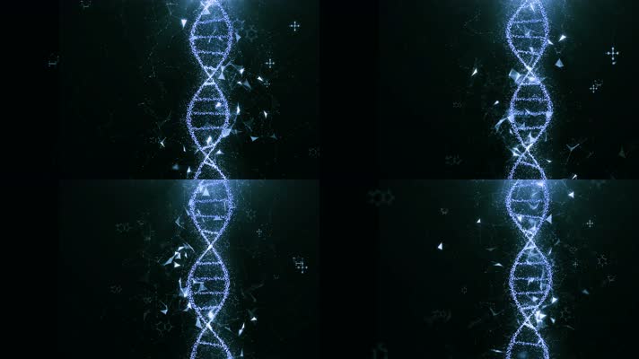 医疗人类基因螺旋 DNA 染色体背景视频