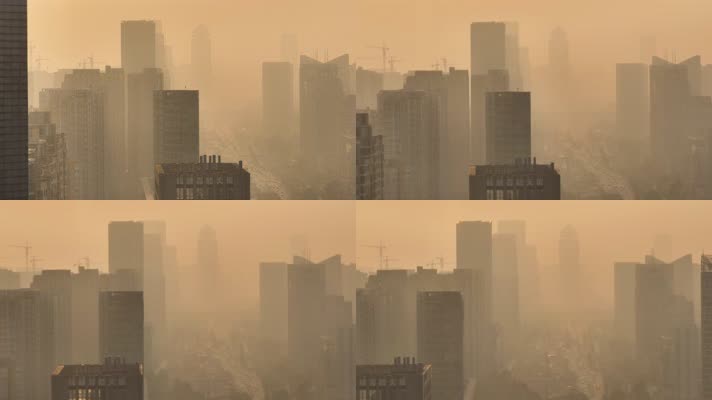 杭州城市雾霾环境污染