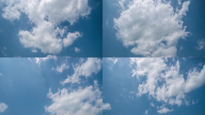 云彩蓝天白云延时摄影空镜实拍