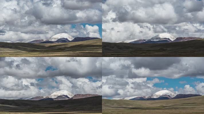 唐古拉山脉雪山延时  长焦摄影