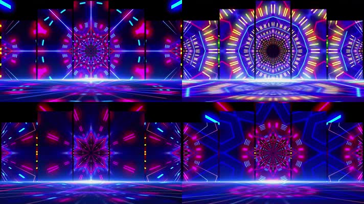 4k炫酷动感舞台LED动态视频