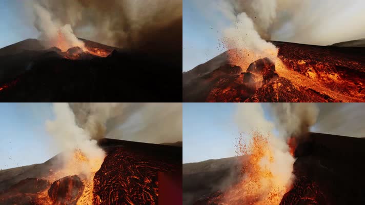 火山、岩浆喷发