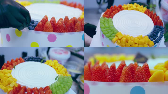 生日蛋糕 制作 网红蛋糕 水果蛋糕 甜品