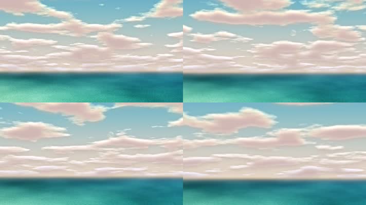 海洋天空云3d效果