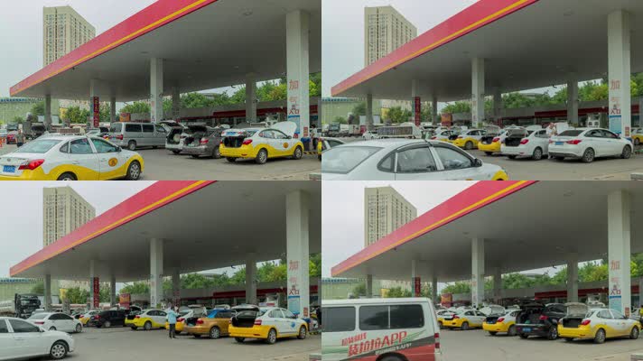 加油站加气站车辆出租车中国石油
