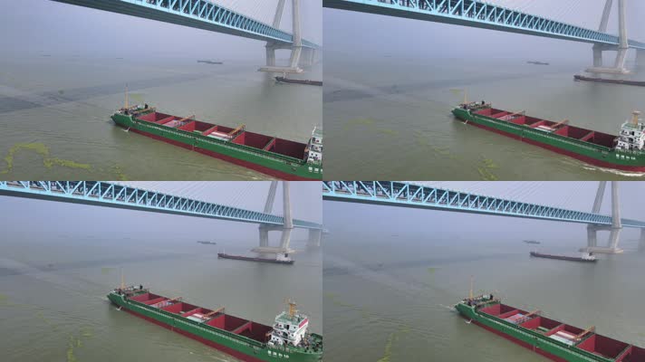 20230626沪苏通大桥 两船对驶 高