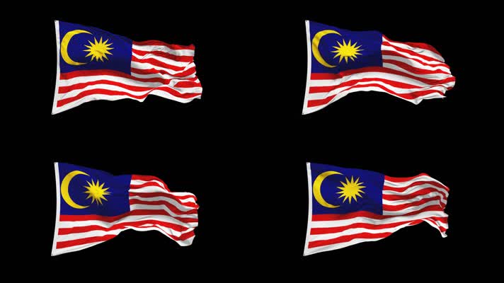 马来西亚国旗Alpha Channel