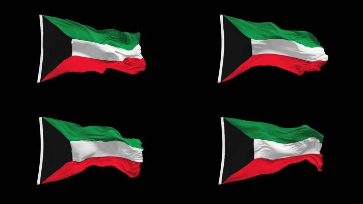 科威特国旗Alpha Channel