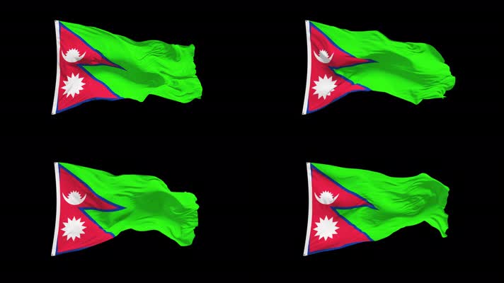 尼泊尔国旗Alpha Channel