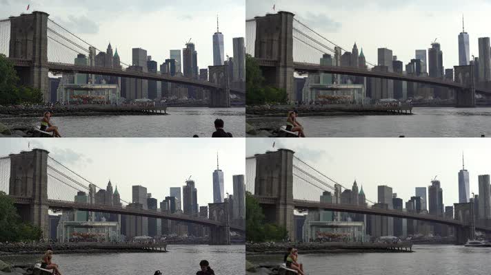 曼哈顿布鲁克林大桥旋转木马4K