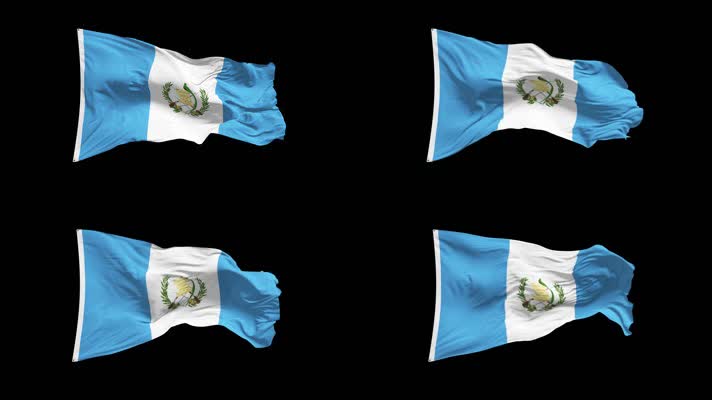 危地马拉国旗Alpha Channel