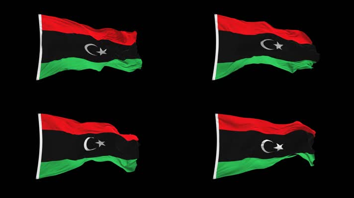 利比亚国旗Alpha Channel