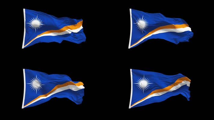 马绍尔群岛国旗Alpha Channel