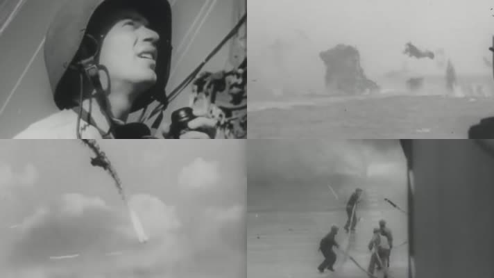 日本空军神风特工队自杀式攻击冲绳海战