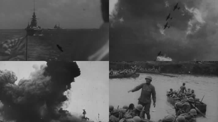 抗日战争日军登陆占领广州大亚湾沦陷