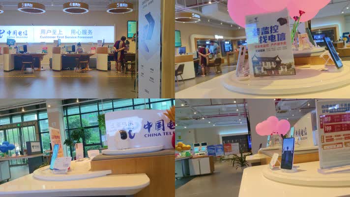 中国电信营业厅展示的苹果手机展示机4