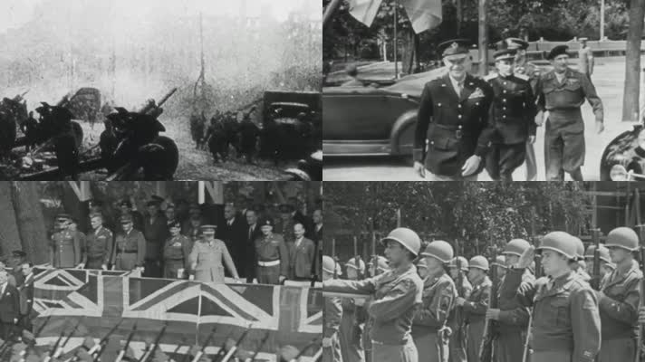第二次世界大战胜利艾森豪威尔杜鲁门阅兵式