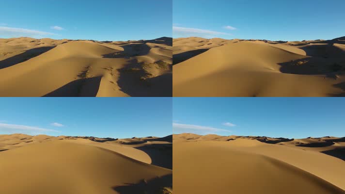 4K半俯拍沙漠