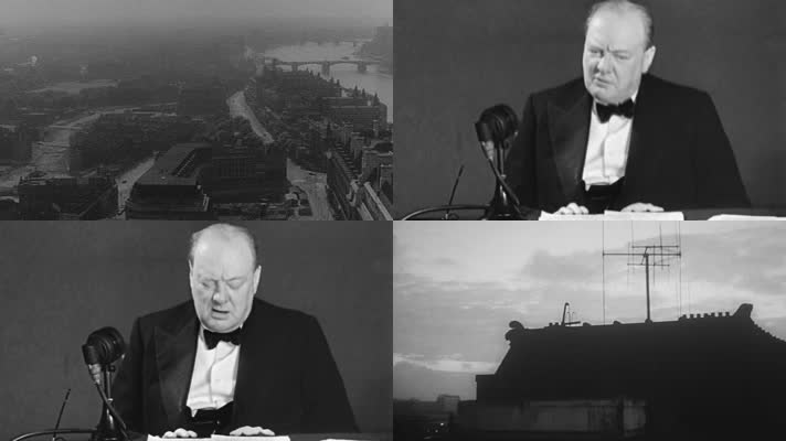 第二次世界大战欧洲城市海军大臣丘吉尔演讲