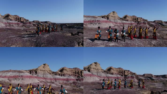 B新疆准噶尔盆地大漠戈壁民族舞蹈6