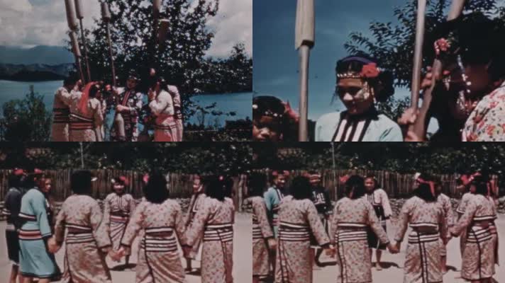 40年代台湾原始土著部落高山族民族舞蹈服装