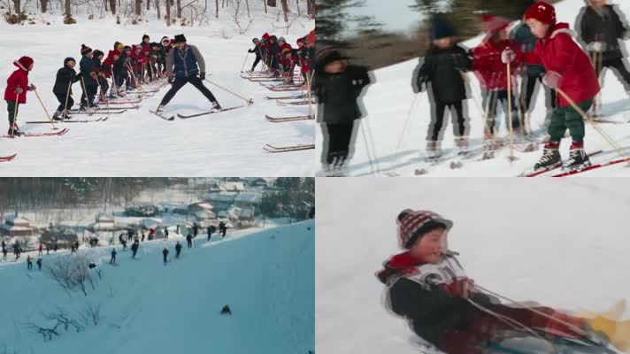冬季积雪冰雪体育运动项目从娃娃抓起