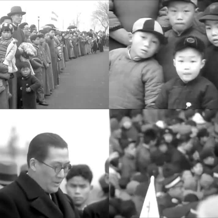 ｜1934年4月4日，中国上海的民国儿童