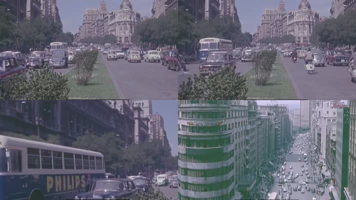 ｜1953年西班牙首都马德里街景珍贵影像