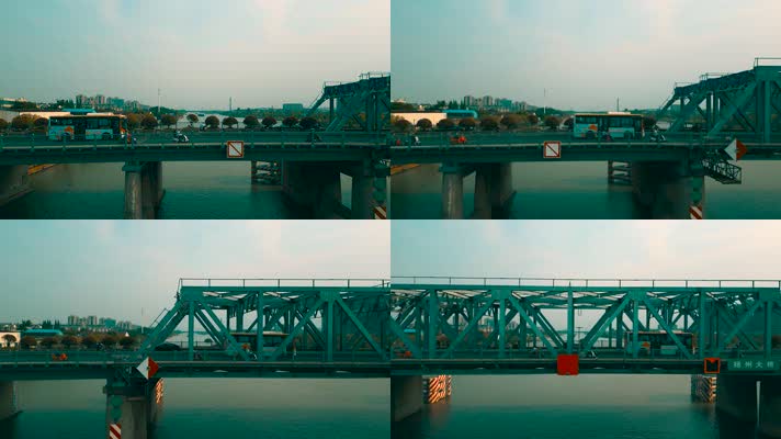 平移跟踪扬州大桥上行驶的车辆