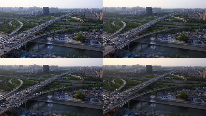北京远通桥车流延时