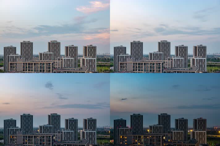 北京居民楼日转夜