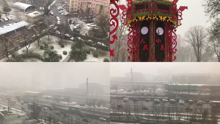 北京大雪雪景